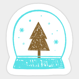 Winter time Sticker
